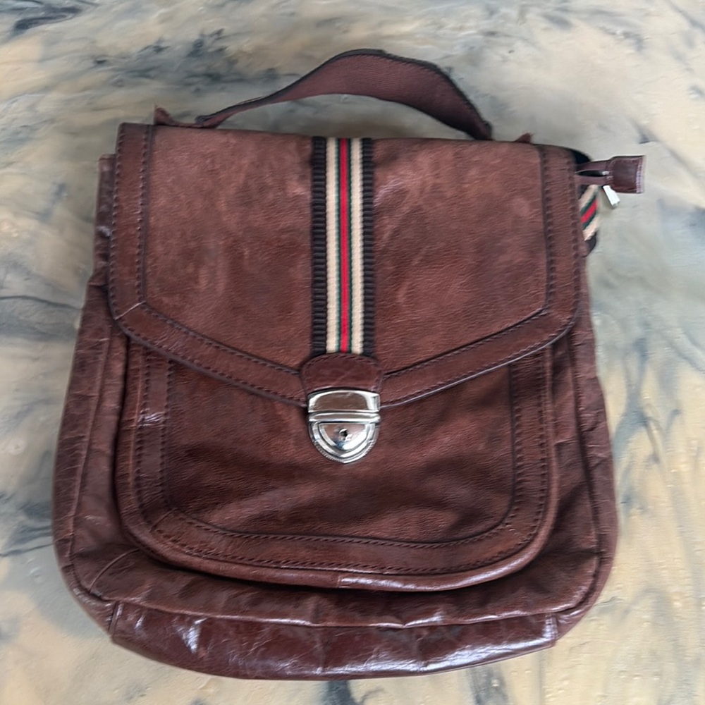 Danier Brown Backpack with Classic Design